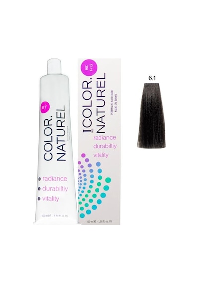 Color Naturel Saç Boyası 6.1 Küllü Koyu Kumral 100 Ml
