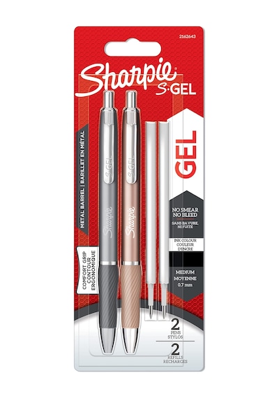 Sharpie S-gel Metal Jel Kalem, 0,7 Mm Uç, Metal Gri & Bronz 2'li Paket, Siyah Mürekkep 165-Koyu Yeşil