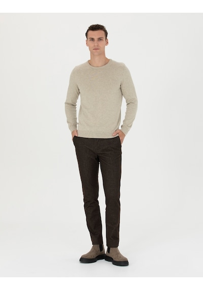 Pierre Cardin Erkek Kahverengi Kanvas / Chino Pantolon 50278130-vr029 Kahverengi