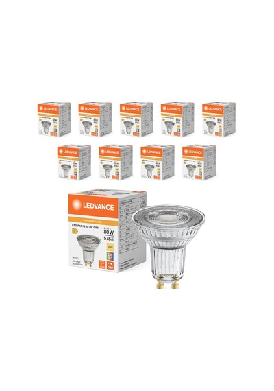Osram Led Value Par16 6.1w 3000k 90crı Gu10 Sıcak Beyaz Ampul 10 Adet