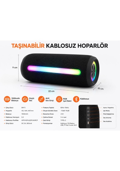 B37 Taşınabilir Şarjlı Hoparlör Su Geçirmez Bluetooth Aux Giriş Rgb Işık Efekti 1500mah Batarya Ses Sistemiz Ses Bombası Müzik Kablosuz Hoparlörextra Bass Ses Bombası Bluetooth Kablosuz Hoparlör B37 Taşınabilir Şarjlı Hoparlör Su Geçirmez Bluetooth Aux Giriş Rgb Işık Efekti 1500mah Batarya Ses Sistemiz Ses Bombası Müzik Kablosuz Hoparlörextra Bass Ses Bombası Bluetooth Kablosuz Hoparlör