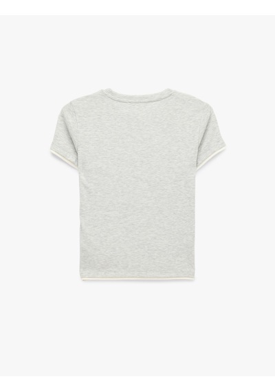 Koton Regular Fit Bisiklet Yaka Modal Karışımlı Kısa Kollu Tişört Kar Melanj 7wal10182ık Gri Melanj Koton Regular Fit Bisiklet Yaka Modal Karışımlı Kısa Kollu Tişört Kar Melanj 7wal10182ık Gri Melanj