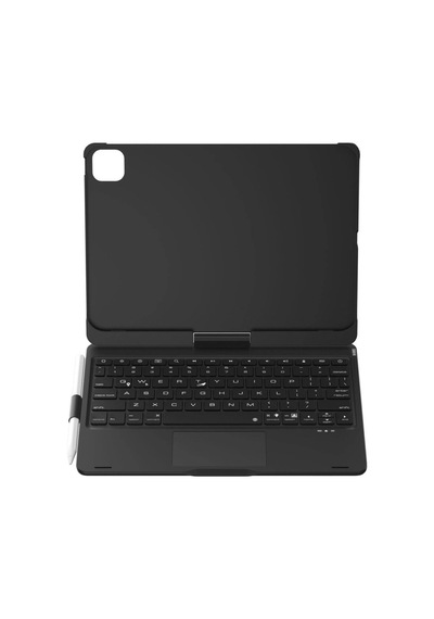 İpad Uyumlu Pro 11 2024 F11 Ats Kılıf Magic Dönen Klavyeli Tablet Kılıf - Siyah - 100 Diğer