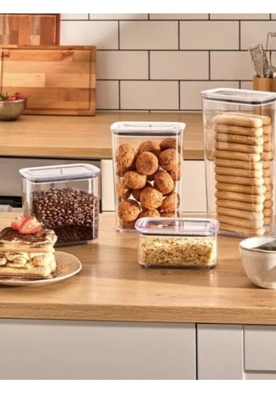 Tr 1500 Ml Şeffaf Saklama Kabı Bpa Free Dikdörtgen Food Container, Sızdırmaz Gıda Saklama Kabı Diğer