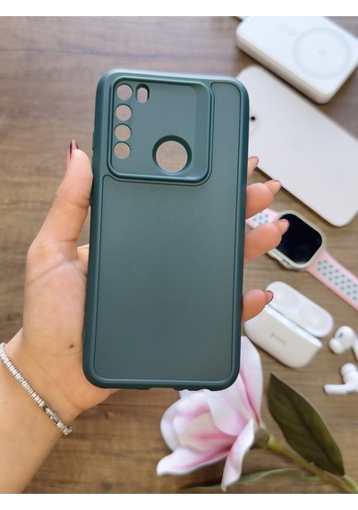 Redmi Note 8 Uyumlu Kamera Korumalı Darbeye Dayanıklı Renk Atmayan Keep Silikon Kılıf Haki