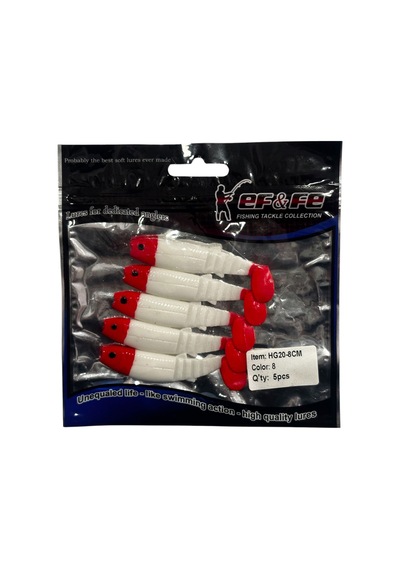 Effe Sasi Salmon 8cm 5gr 5 Adet Silikon Yem 8