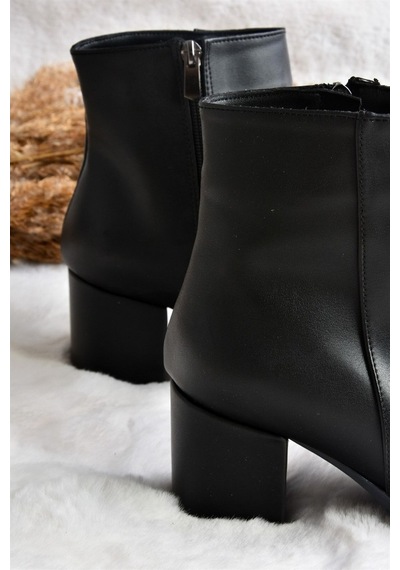 Fox Shoes Siyah Kalın Topuklu Kadın Bot L251089309 Fox Shoes Siyah Kalın Topuklu Kadın Bot L251089309