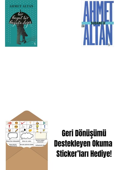Bir Hayat Bir Hayata Değer + Sudaki İz Cep Boy + Okuma Sticker'ları