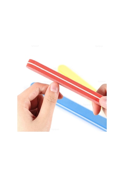 Koodmax Aşınmaya Dayanıklı Kumlu Çift Taraflı Tırnak Törpüsü Düz 100/180 Pembe 5'li