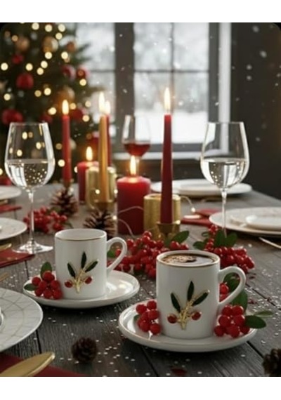 Regna Home Fine Living Kokina 4 Parça 2 Kişilik Kahve Fincan Seti 93 Ml Diğer