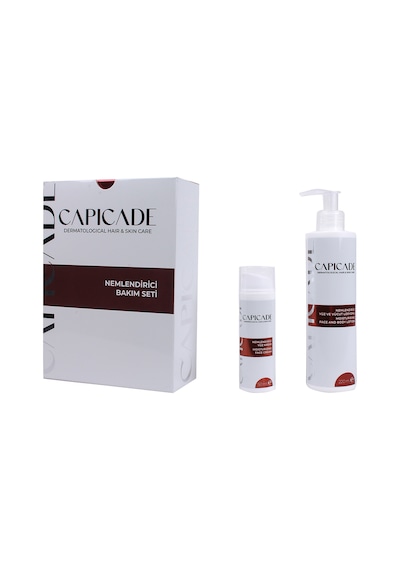 Capicade Nemlendirici Yüz Kremi 50 ML + Nemlendirici Yüz ve Vücut Losyonu 220 ML