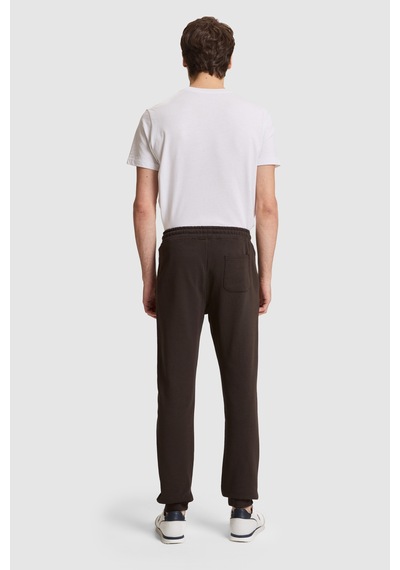 U.S. Polo Assn. Erkek Koyu Kahverengi Slim Fit Paçası Lastikli Eşofman Altı 50329410-vr084
