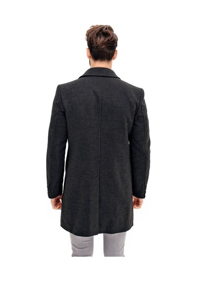 Plt8365 Dewberry Erkek Palto-Antrasit