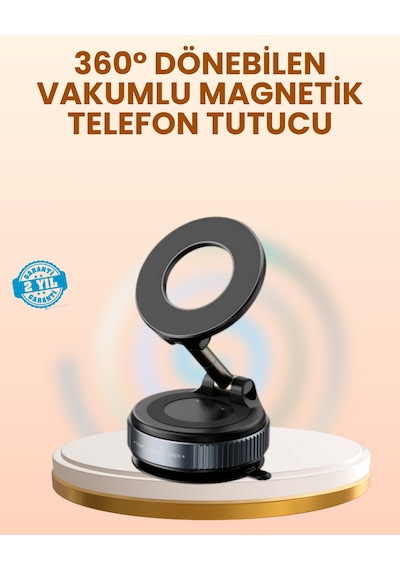 Muratech Vakumlu Manyetik Araç Telefon Tutucu Güçlü Tutuş Çok Renkli