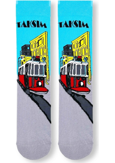 Carnaval Socks 5'li Istanbul Tema Desenli Renkli Çorap Seti Renkli