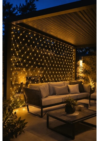 Lb Led File Işık Dekoratif Ağ Led Aydınlatma İç Mekan Balkon Bahçe Süsü Yeni Nesil