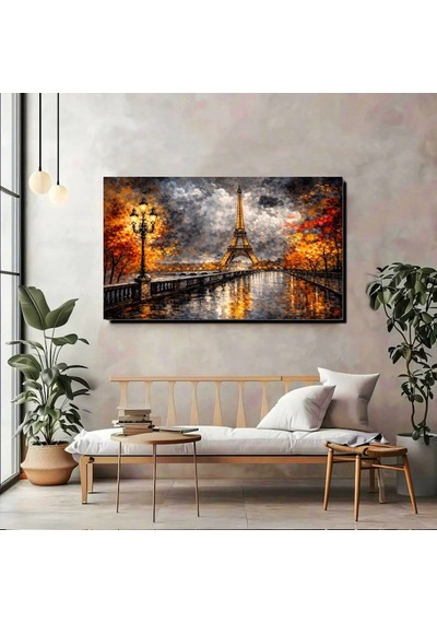 Eyfel Kulesi Kanvas Tablo Paris İn Romantik Atmosferini Evinize Taşıyın