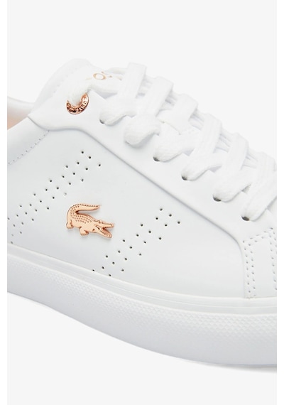 Lacoste Powercourt 2.0 Leather Womens Sneaker Hakiki Deri Kadın Günlük Spor Ayakkabı Beyaz Lacoste Powercourt 2.0 Leather Womens Sneaker Hakiki Deri Kadın Günlük Spor Ayakkabı Beyaz