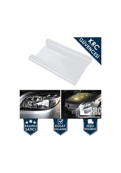 Ultra Clear Şeffaf Far Folyosu 25cm X 2m Kendinden Yapışkanlı