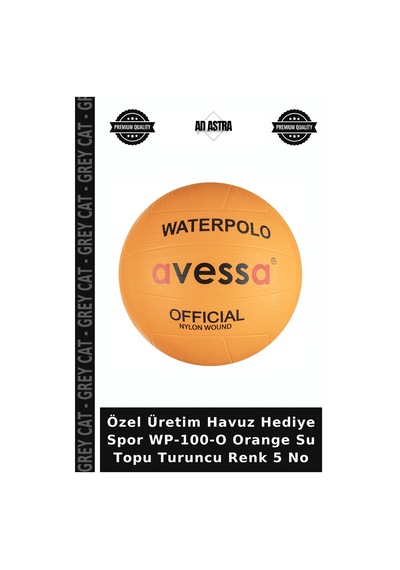 Özel Üretim Havuz Hediye Spor Wp-100-o Orange Su Topu Turuncu Renk 5 No