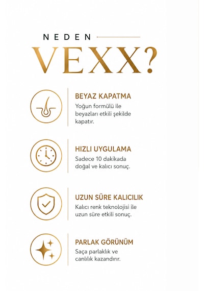 Vexx Professional Beyaz Kapatıcı Pratik Boya Şampuan Karamel 7.7 Amonyaksız Formül 300 Ml.