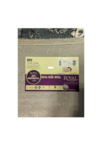 Bien 8712c Mavi-gri Halı Çok Renkli