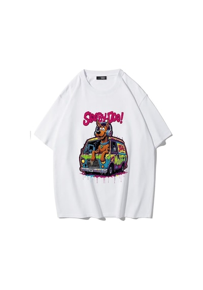 Brz Collectıon Brz Collection Unisex Oversize Too Cool To Care T-shirt Beyaz