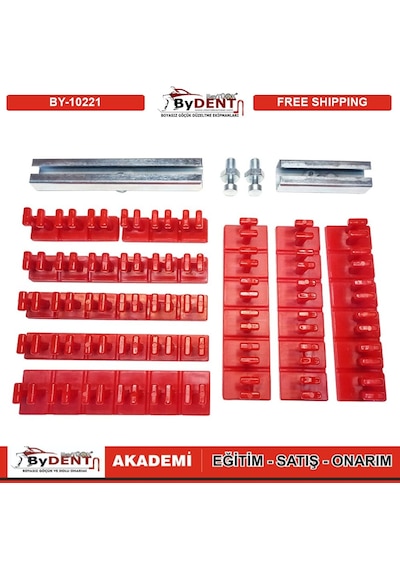 Pdr Boyasız Göçük Düzeltme Plastiği Öpücük Kırkayak Set 11 Parça