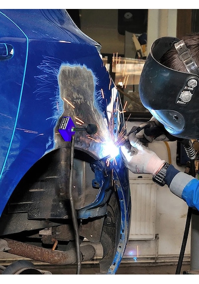 Magnethink Şase-mag Güçlü Manyetik Kaynak Makinesi Şase Topraklama Akım Kablo Tutucu Mıknatısı Şasemag - Mavi 1 Adet
