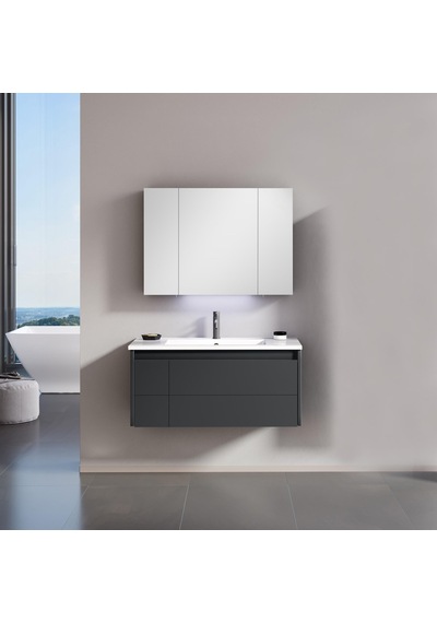 Orka Likya 80 Cm Mdf Antrasit Banyo Dolabı Alt Modül Ve Lavabo Antrasit Orka Likya 80 Cm Mdf Antrasit Banyo Dolabı Alt Modül Ve Lavabo Antrasit