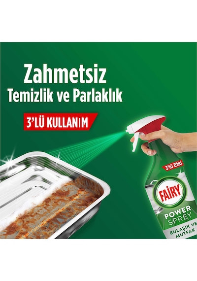 Fairy Power Sprey 3'ü 1 Arada Bulaşık ve Mutfak 500 ML