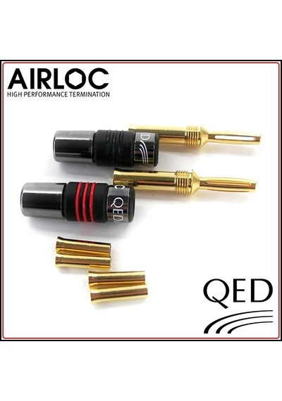 QED QE-1910 Airloc Metal 4mm Banana Konnektör (Adet)