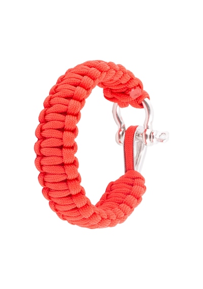 Outdoor Paracord Kırmızı Bileklik Radansa Krom Kilit Çok Renkli