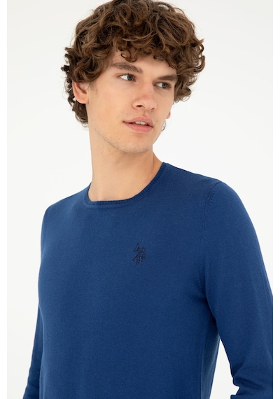 U.s. Polo Assn. Erkek İndigo Kazak /triko 50293505-vr028 İndigo
