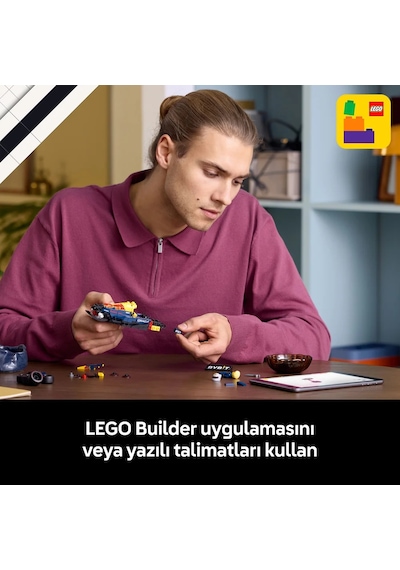 LEGO® Speed Champions Oracle Red Bull Racing RB20 F1® Yarış Arabası 77243 - Yetişkinler için Yaratıcı Model Yapım Seti (251 P)