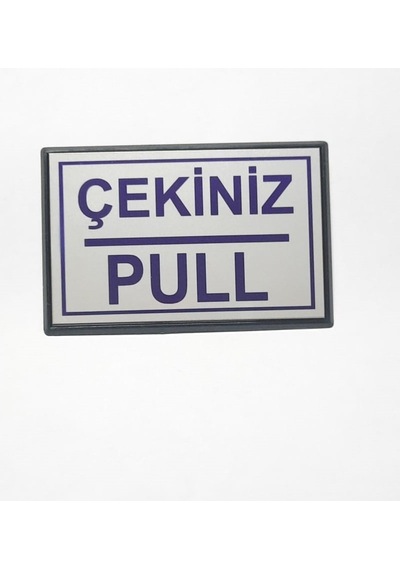 Büro İş Güvenliği İçin 10x7cm Mini Yapışkanlı Pull Çekiniz Uyarı Tabelası