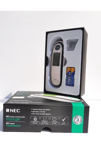 Nec A11 Alından ve Kulaktan Kızılötesi Temassız Ateş Ölçer Beyaz