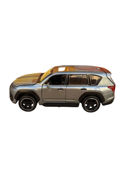 1:32 Ölçek Metal Model Araba Lx600 Lüks Suv Jip - Işıklı Sesli Çek Bırak - Gri