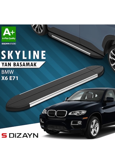 S-dizayn Bmw X6 E71 Skyline Krom Yan Basamak 193 Cm 2008-2014 A+ Kalite