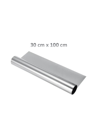 Aynalı Cam Filmi 30cm X 100cm Yapışkanlı Yansıtıcı Uv Koruma