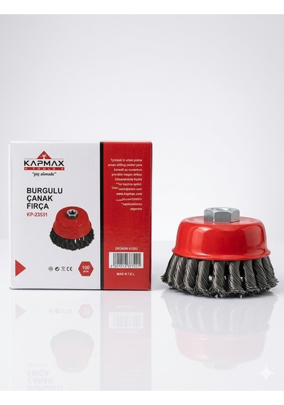 Kapmax Burgulu Çanak Fırça 100 Mm