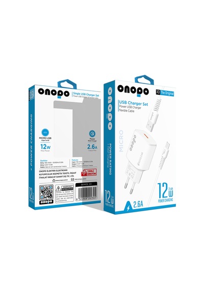 Onopo X3 Micro USB 2.6 A Hızlı Şarj Cihazı