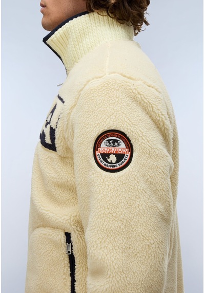 Napapijri T-archive Fleece Hz Erkek Polar-33985 Bej