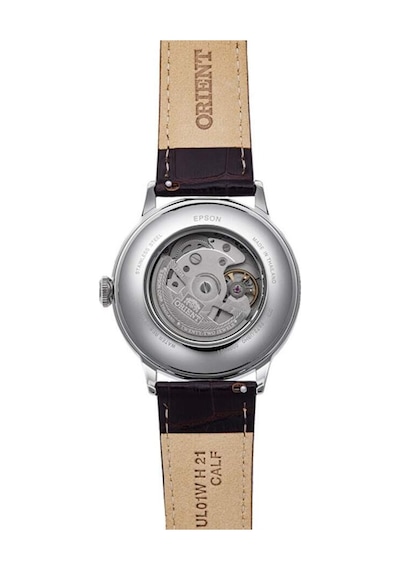 Orient Ra-ac0023e30b Otomatik Deri Kahverengi Yeşil Kadran 41 Mm Erkek Kol Saati Gri