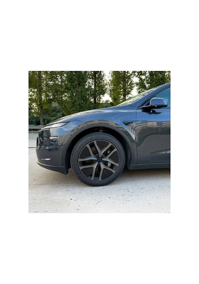 Red Lion Parts Tesla Model Y Juniper Uyumlu 19 İnç Görünüm Jant Kapağı Seti Siyah Koyu Gri