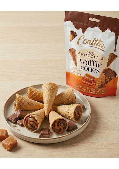 Conitta Deniz Tuzlu Karamel Dolgulu Gofret 80 Gr. 2 Adet