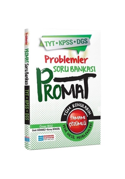 Tyt Kpss Dgs Promat Problemler Soru Bankası Evrensel İletişim Yayınları