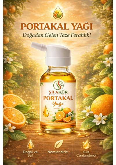 Şifakür Portakal Yağı Saf Doğal Canlandırıcı Cilt, Saç & Masaj Bakımı 20ml 20 Ml