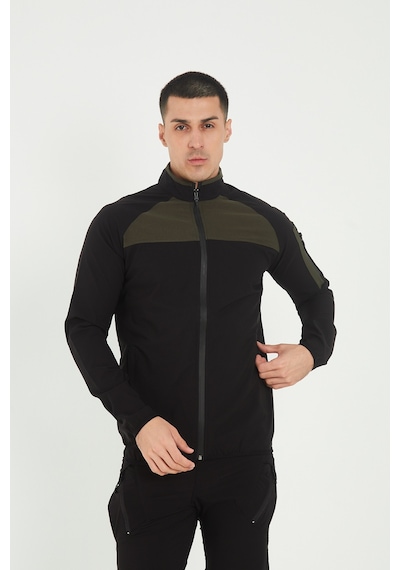 Camp Scoutland Camp260 Outdoor Tactical Su İticili Erkek Fermuarlı Taktik Sweatshirt Siyah
