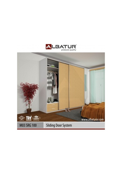 Sürme Kapak 60 Kg M03 Srg100 Sistem 2 Kapaklık(3 Metre Alt Üst R